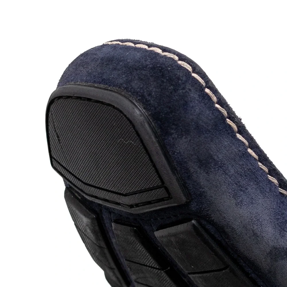 Salvatore Ferragamo Paris Navy Blue Suede Gancini Bit Loafers Mens US 11.5 D